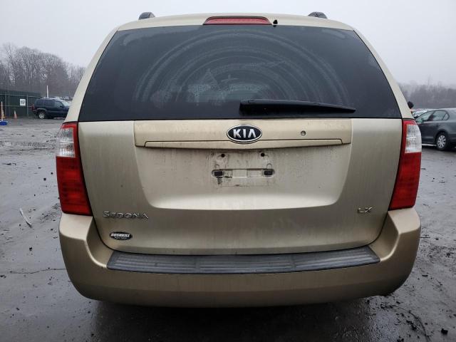 KNDMB233286217734 - 2008 KIA SEDONA EX GOLD photo 6