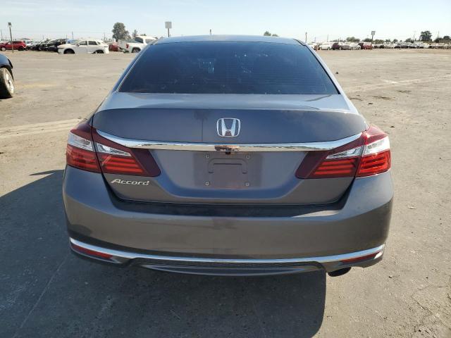 1HGCR2F33GA138671 - 2016 HONDA ACCORD LX GRAY photo 6