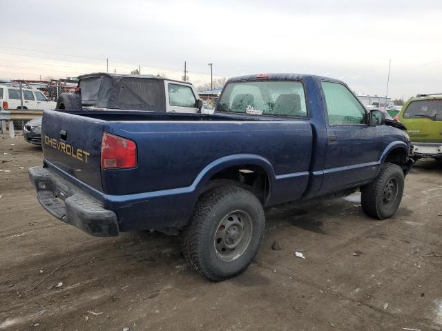 1GCDT14W2Y8206883 - 2000 CHEVROLET S TRUCK S10 BLUE photo 3