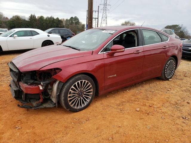 3FA6P0RU0JR244623 - 2018 FORD FUSION TITANIUM/PLATINUM HEV RED photo 1