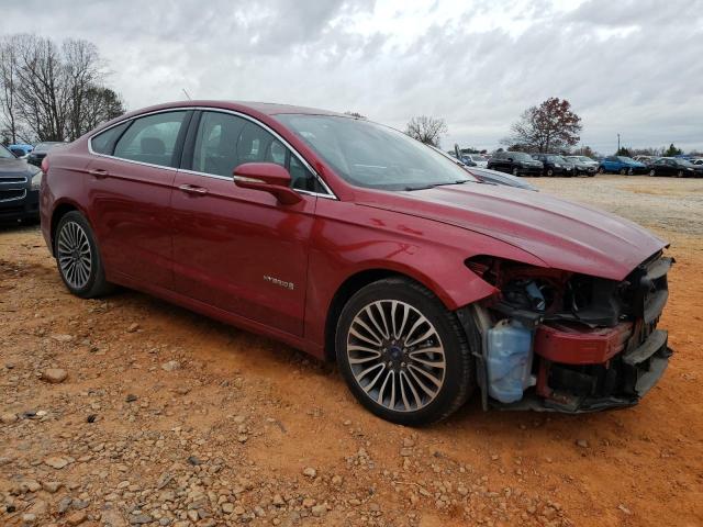 3FA6P0RU0JR244623 - 2018 FORD FUSION TITANIUM/PLATINUM HEV RED photo 4