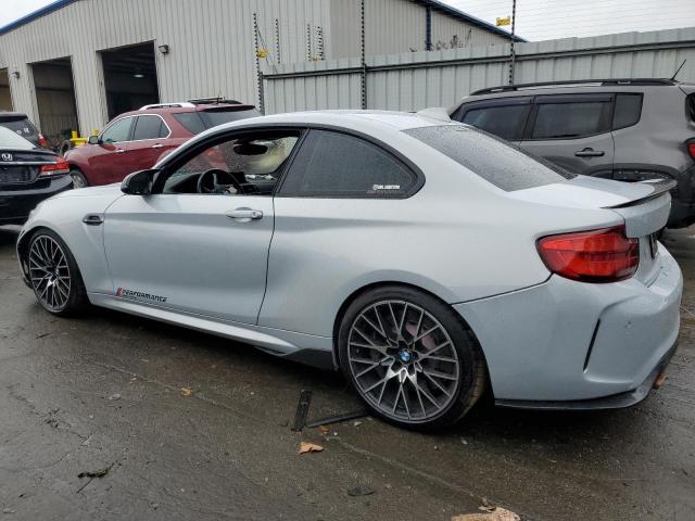 WBS2U7C53K7D16740 - 2019 BMW M2 COMPETITION SILVER photo 2