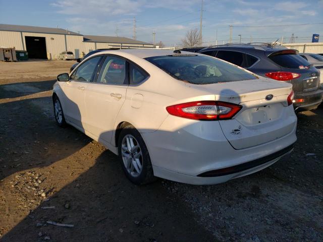 3FA6P0H73ER205249 - 2014 FORD FUSION SE WHITE photo 2