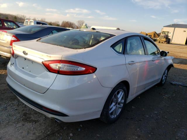 3FA6P0H73ER205249 - 2014 FORD FUSION SE WHITE photo 3