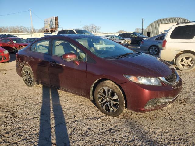 19XFB2F82FE101196 - 2015 HONDA CIVIC EX BURGUNDY photo 4