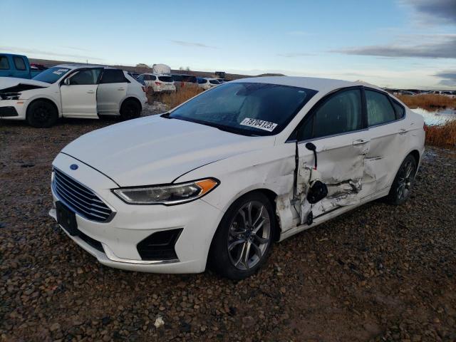 3FA6P0CD9LR174728 - 2020 FORD FUSION SEL WHITE photo 1