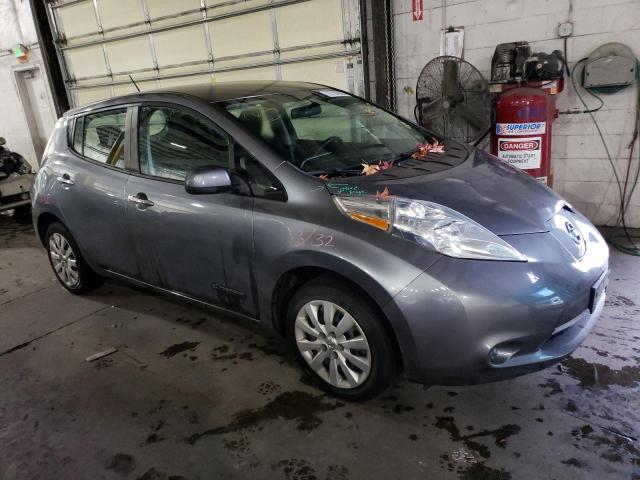 1N4AZ0CP5FC333939 - 2015 NISSAN LEAF S GRAY photo 4