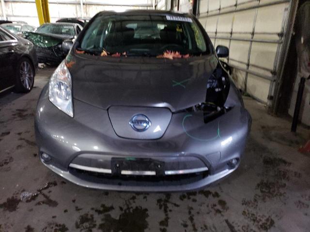 1N4AZ0CP5FC333939 - 2015 NISSAN LEAF S GRAY photo 5