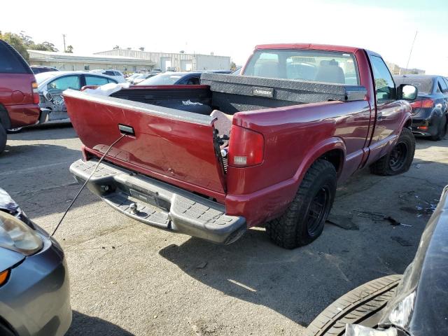 1GCCS14H938174684 - 2003 CHEVROLET S TRUCK S10 BURGUNDY photo 3