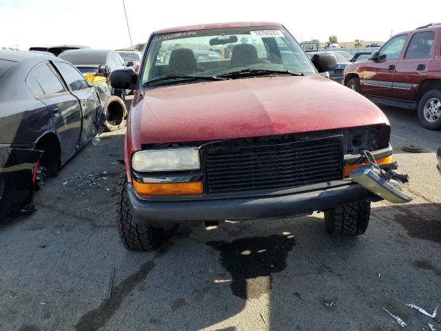 1GCCS14H938174684 - 2003 CHEVROLET S TRUCK S10 BURGUNDY photo 5