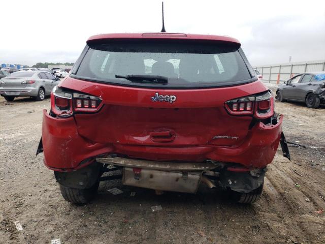 3C4NJCAB9KT658300 - 2019 JEEP COMPASS SPORT RED photo 6