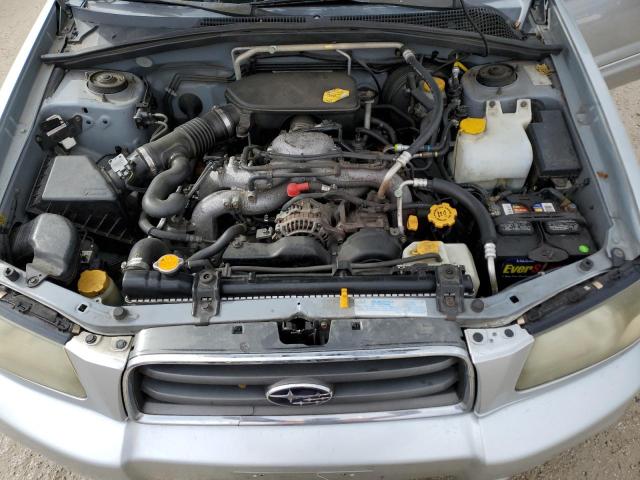 JF1SG65625H722041 - 2005 SUBARU FORESTER 2.5XS SILVER photo 12
