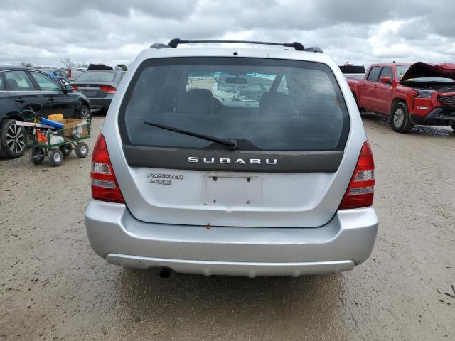 JF1SG65625H722041 - 2005 SUBARU FORESTER 2.5XS SILVER photo 6