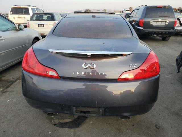 JNKCV64E29M606525 - 2009 INFINITI G37 BASE BLUE photo 6