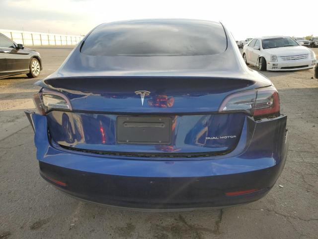 5YJ3E1EB8NF138716 - 2022 TESLA MODEL 3 BLUE photo 6