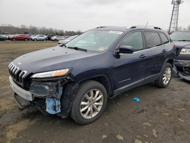 1C4PJMDS6EW156448 - 2014 JEEP CHEROKEE LIMITED BLUE photo 1