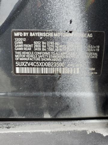 5UXZV4C5XD0B23500 - 2013 BMW X5 XDRIVE35I 灰色 照片 13