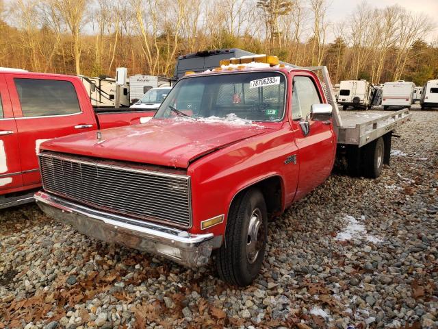 1GDHC34JXCV590502 - 1982 GMC C3500 RED photo 1