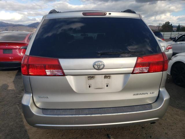 5TDZA23C25S351177 - 2005 TOYOTA SIENNA CE SILVER photo 6