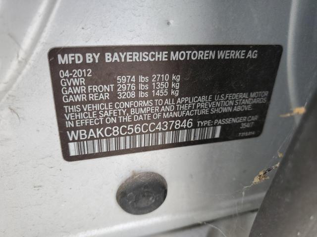 WBAKC8C56CC437846 - 2012 BMW 750 LXI SILVER photo 12