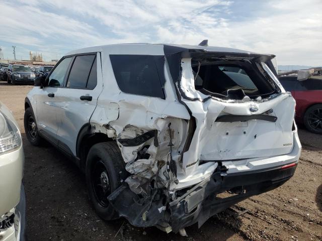 1FM5K8AB1MGA65057 - 2021 FORD EXPLORER POLICE INTERCEPTOR Weiß Foto 2