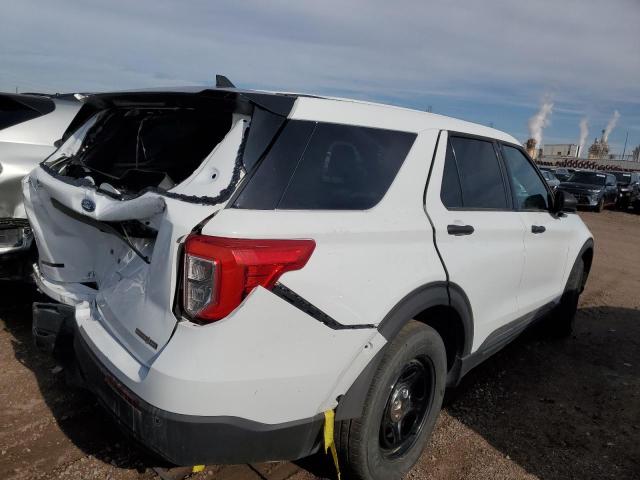 1FM5K8AB1MGA65057 - 2021 FORD EXPLORER POLICE INTERCEPTOR Weiß Foto 3