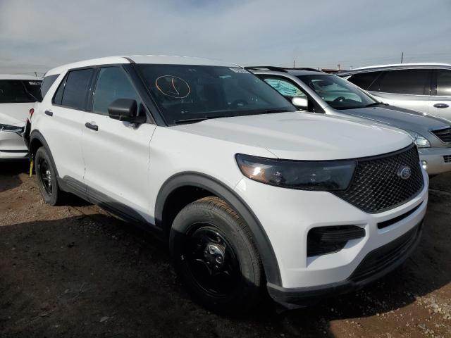 1FM5K8AB1MGA65057 - 2021 FORD EXPLORER POLICE INTERCEPTOR Weiß Foto 4