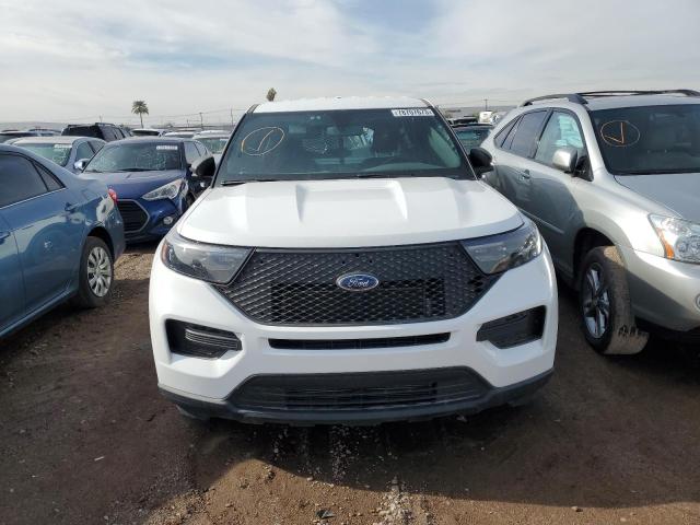 1FM5K8AB1MGA65057 - 2021 FORD EXPLORER POLICE INTERCEPTOR Weiß Foto 5