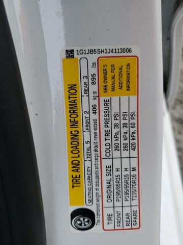 1G1JB5SH3J4113006 - 2018 CHEVROLET SONIC LS WHITE photo 12