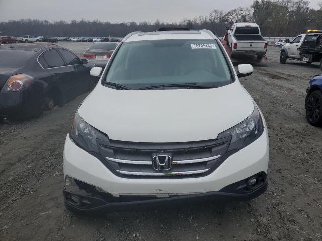 5J6RM3H75CL030414 - 2012 HONDA CR-V EXL WHITE photo 5