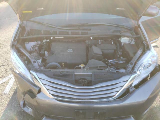 5TDYK3DC6FS658091 - 2015 TOYOTA SIENNA XLE GRAY photo 12