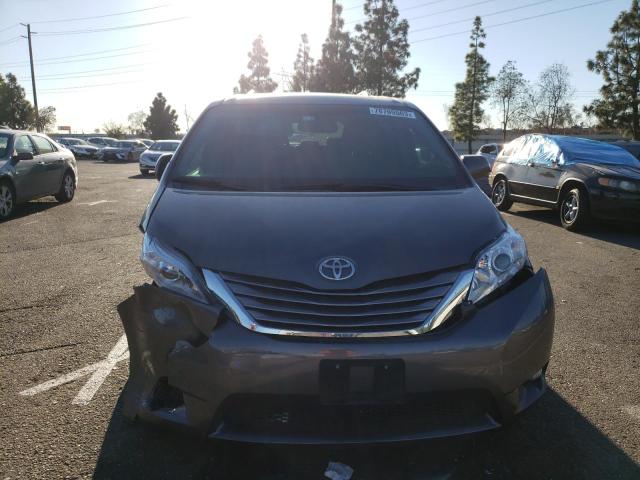 5TDYK3DC6FS658091 - 2015 TOYOTA SIENNA XLE GRAY photo 5