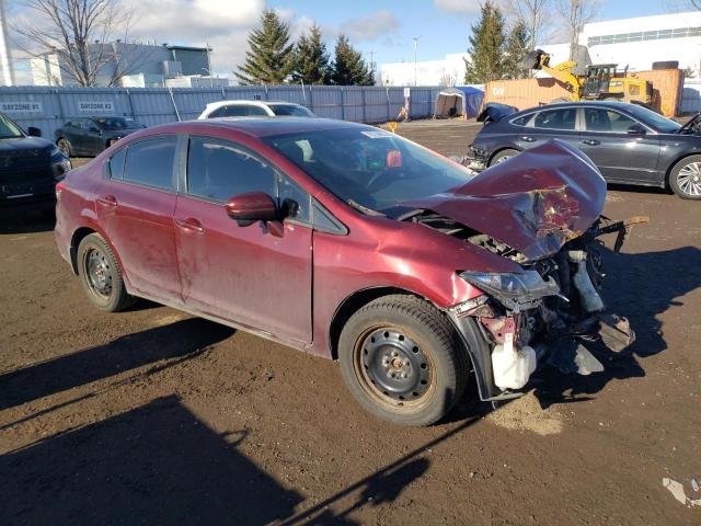 2HGFB2F58FH040870 - 2015 HONDA CIVIC LX MAROON photo 4