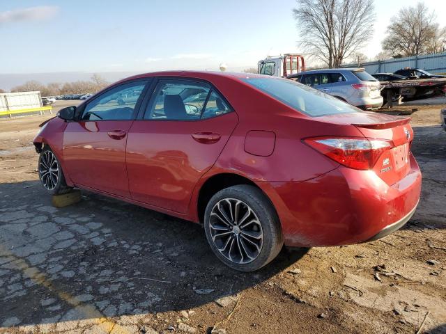 5YFBURHEXEP110858 - 2014 TOYOTA COROLLA L RED photo 2