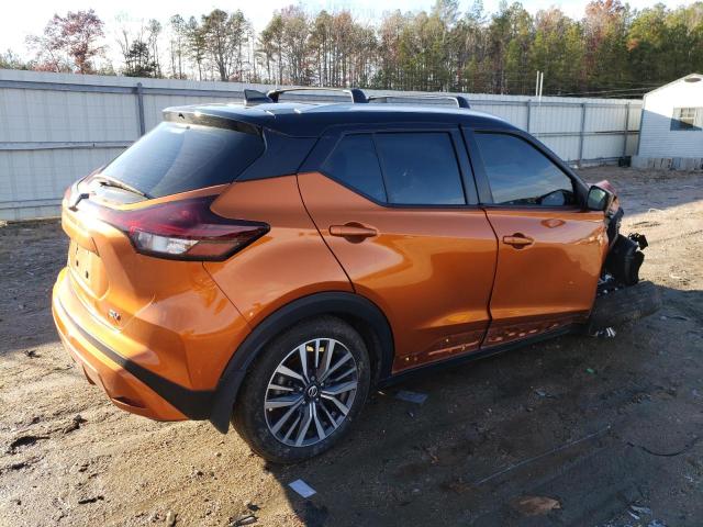 3N1CP5CV7ML557626 - 2021 NISSAN KICKS SV ORANGE photo 3