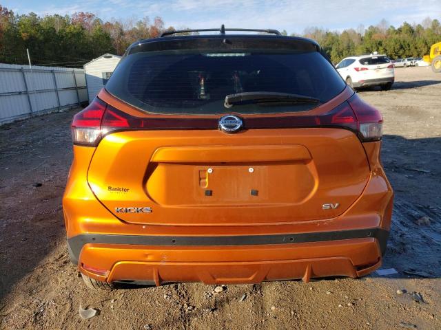 3N1CP5CV7ML557626 - 2021 NISSAN KICKS SV ORANGE photo 6