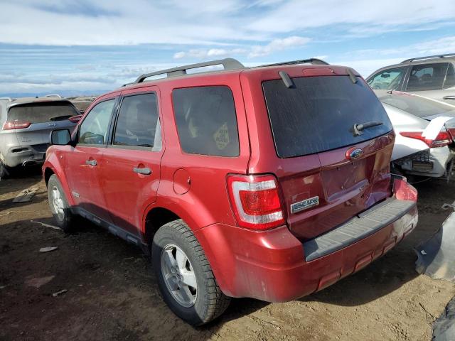 1FMCU93138KE32684 - 2008 FORD ESCAPE XLT RED photo 2