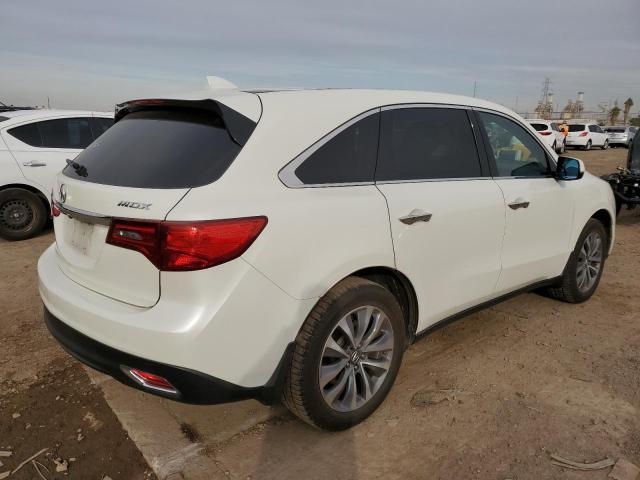 5FRYD3H47GB014097 - 2016 ACURA MDX TECHNOLOGY WHITE photo 3