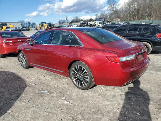 1LN6L9NP9H5605768 - 2017 LINCOLN CONTINENTA RESERVE RED photo 2