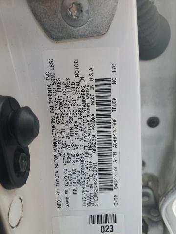 5TEJU62N38Z480311 - 2008 TOYOTA TACOMA DOUBLE CAB PRERUNNER WHITE photo 13