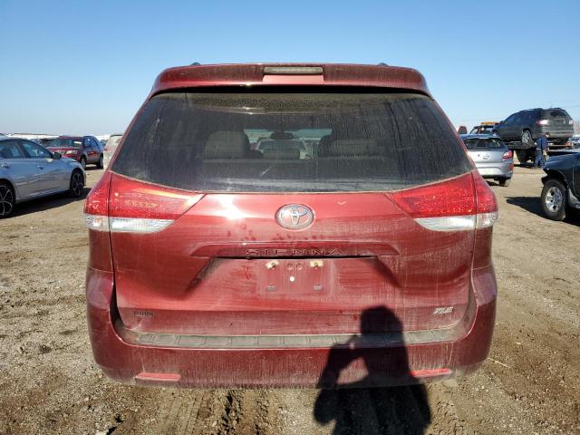 5TDYK3DC2DS395353 - 2013 TOYOTA SIENNA XLE MAROON photo 6