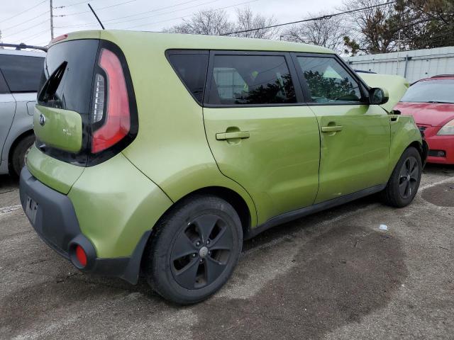 KNDJN2A21F7755997 - 2015 KIA SOUL GREEN photo 3