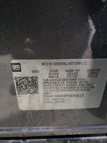 1G1FY6S03P4153213 - 2023 CHEVROLET BOLT EUV LT GRAY photo 13