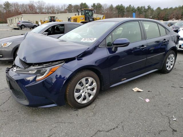 JTDEPMAEXNJ200680 - 2022 TOYOTA COROLLA LE BLUE photo 1