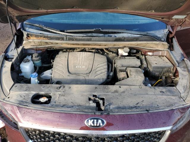 KNDMC5C15J6399285 - 2018 KIA SEDONA EX BURGUNDY photo 11