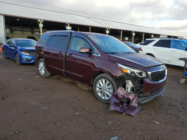 KNDMC5C15J6399285 - 2018 KIA SEDONA EX BURGUNDY photo 4