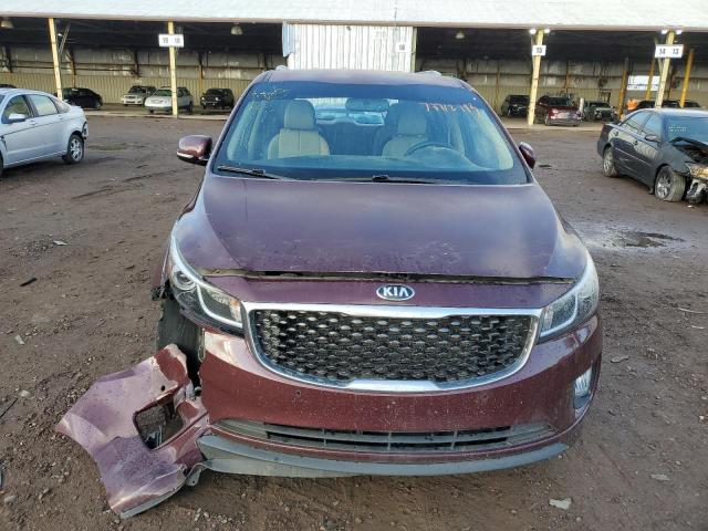 KNDMC5C15J6399285 - 2018 KIA SEDONA EX BURGUNDY photo 5