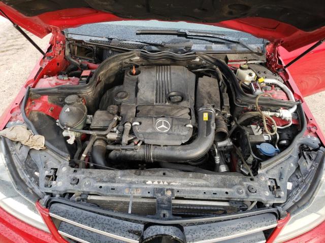 WDDGJ4HB0EG167892 - 2014 MERCEDES-BENZ C 250 RED photo 11