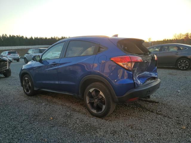 3CZRU5H77JM708619 - 2018 HONDA HR-V EXL BLUE photo 2