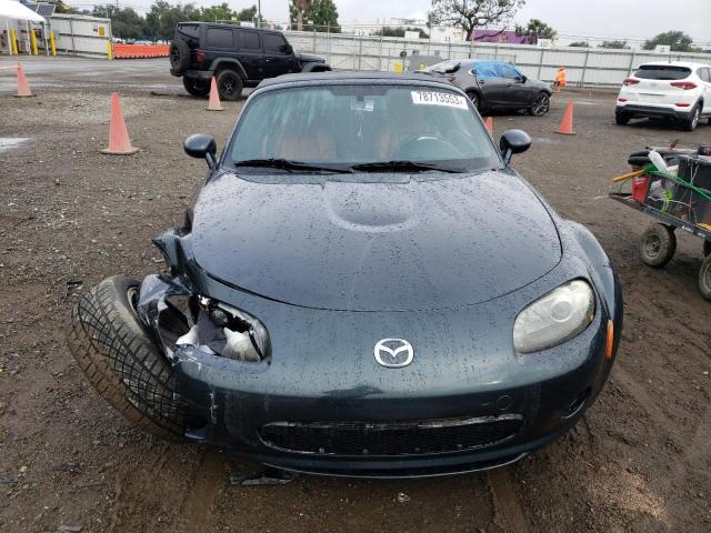 JM1NC25F760106377 - 2006 MAZDA MX-5 MIATA GREEN photo 5